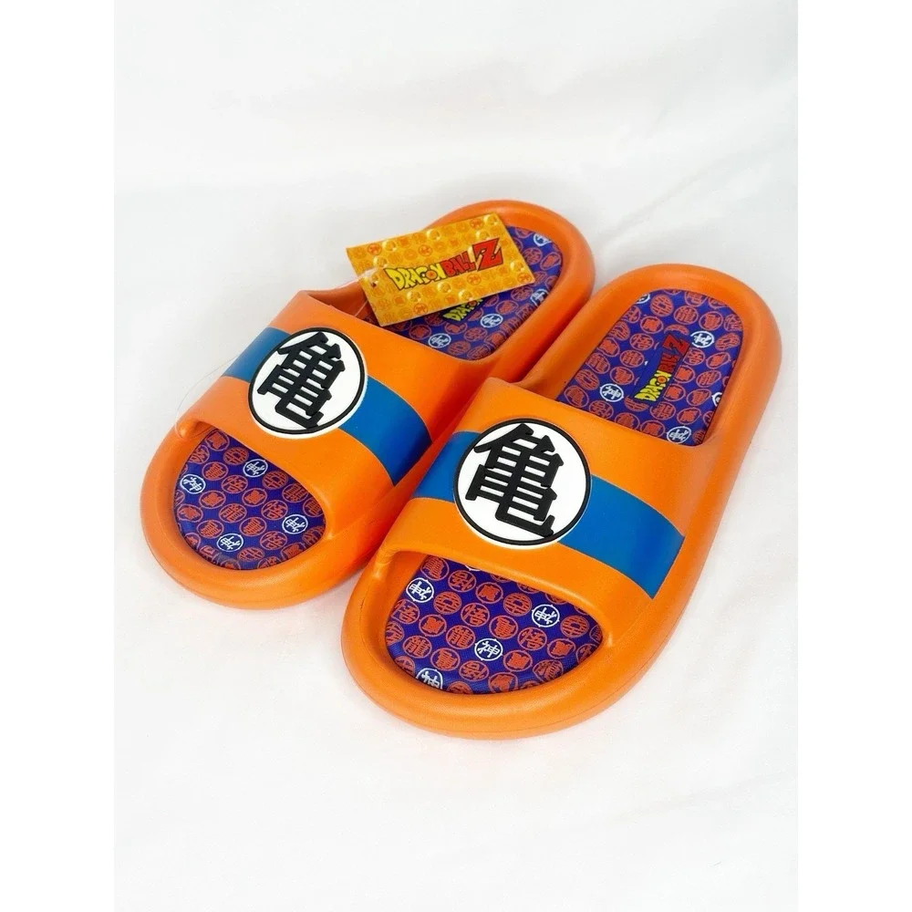 Dragon Ball Z Kame Symbol Men's Cloud Comfort Foam Slide Sandals Orange Size 10